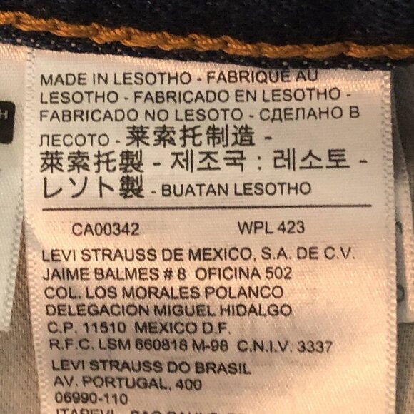 Levis Mens Blue Jeans Size 38" x 34" 550 Button Fly Zipper Denim Pants - Picture 11 of 11